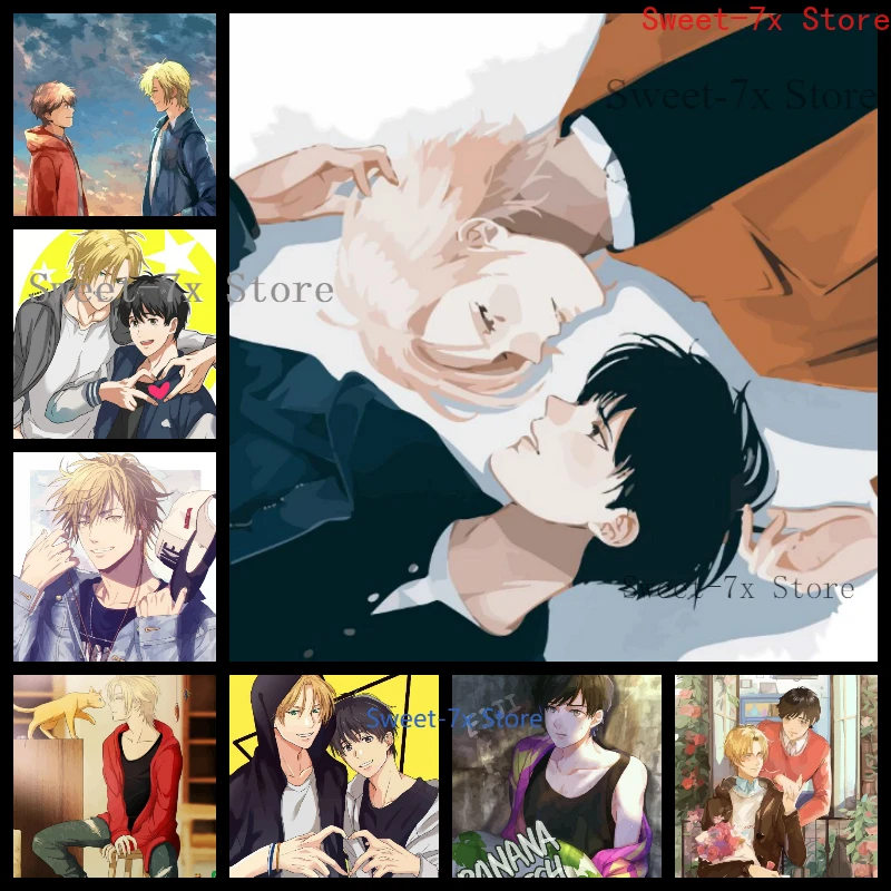 

Banana Fish Anime Cartoon Comics Canvas Painting Art Nordic Posters and Prints Wall Pictures for Living Room Decor Frameless