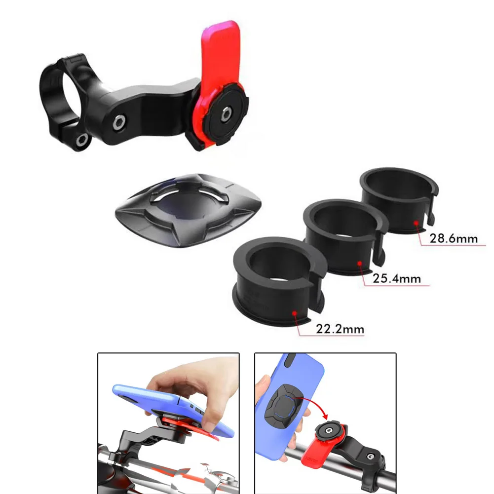 

Universal Front Bike Mountain Cradle Cycling Phone Holder Device Set 360Degree Rotating Motorcycle Phone Bracket Stand Rack Part