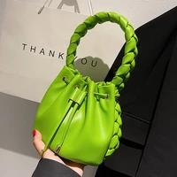 braided shoulder messenger bag simple triangle 2022 fashion small tote bag female handbags and purses travel bags