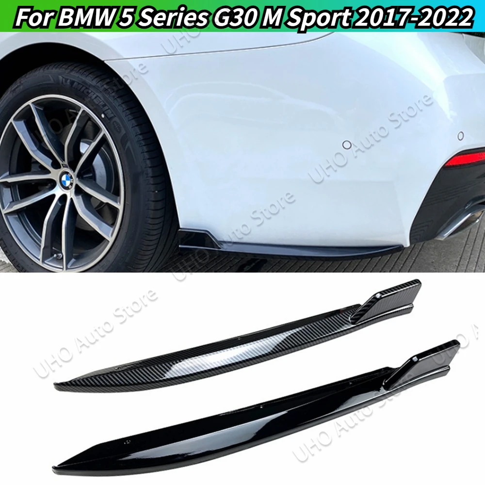 Угловой диффузор для заднего бампера BMW 5 серии G30 M-Tech Sport 525i 530i 540i 2017-2022 сплиттер