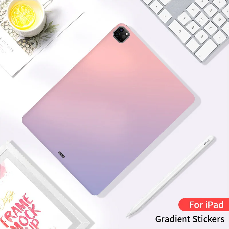 

Чехол-наклейка для iPad 2022 ipad Pro 12,9 Mini 6 5 11 10,2 2021 9,7 Air 2/3/4 10,5 цветной прозрачный чехол Funda Обесцвечивающий