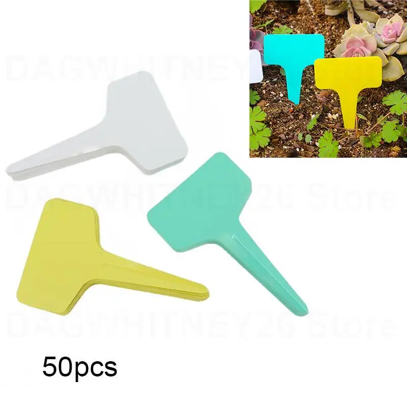 6x10 см 50x Т-маркеры для растений водонепроницаемые таблички бирки пластиковые