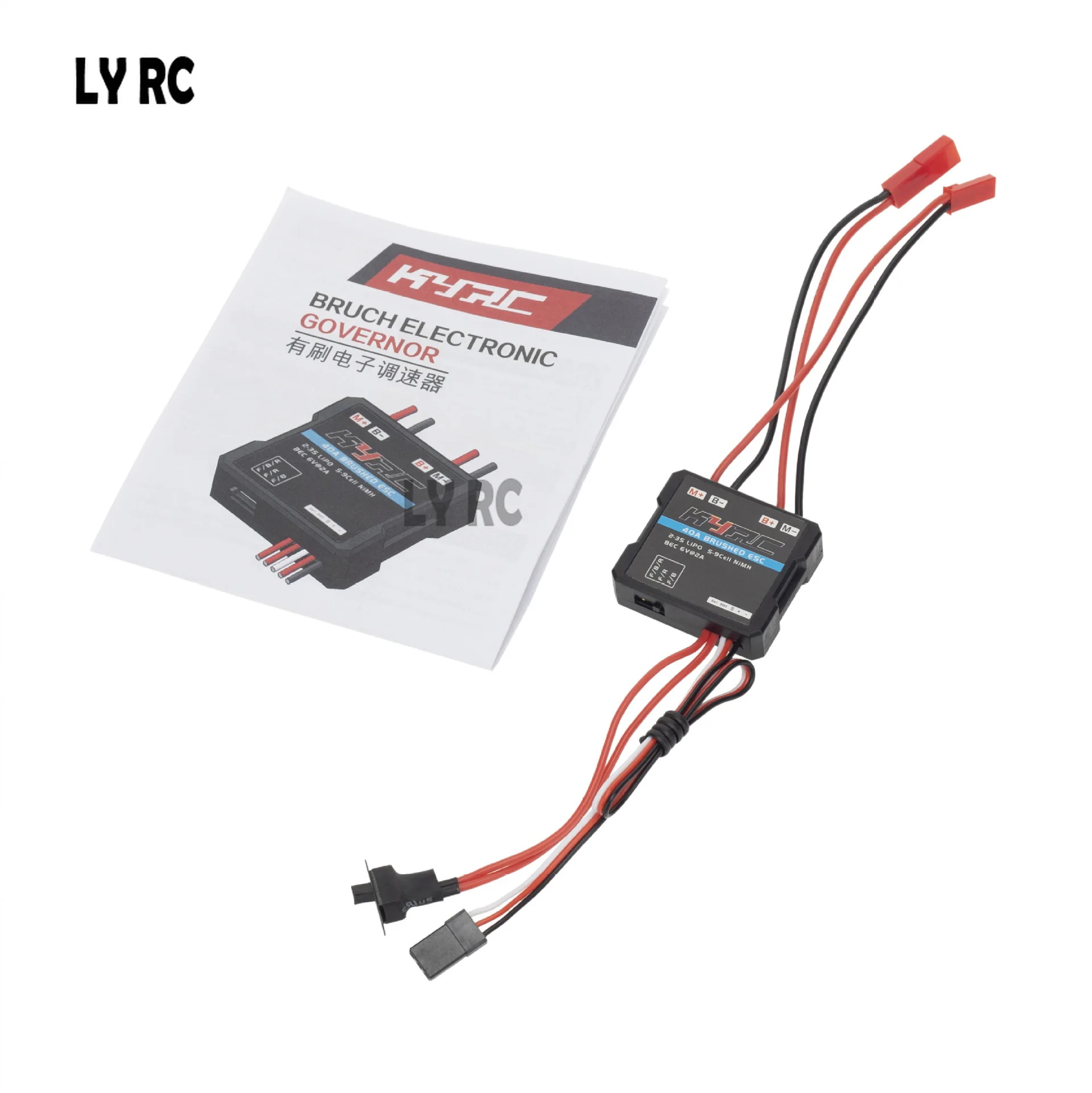 Электронный регулятор скорости 40A Brushed ESC, 2 кГц, щеточный тормоз для WPL C24 C34 MN D90 MN99S MN86S, детали для модернизации ру автомобиля