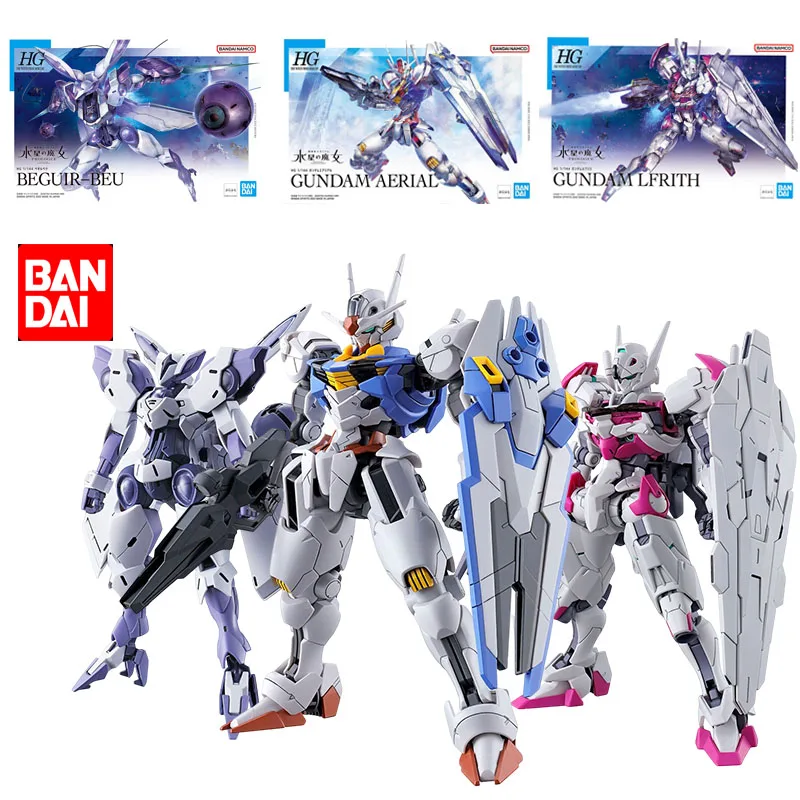 

Bandai Original Model Kit GUNDAM HG AERIAL Beguir-Beu 1/144 Anime Action Figure Assembly Model Toys Robot Gifts for Boys