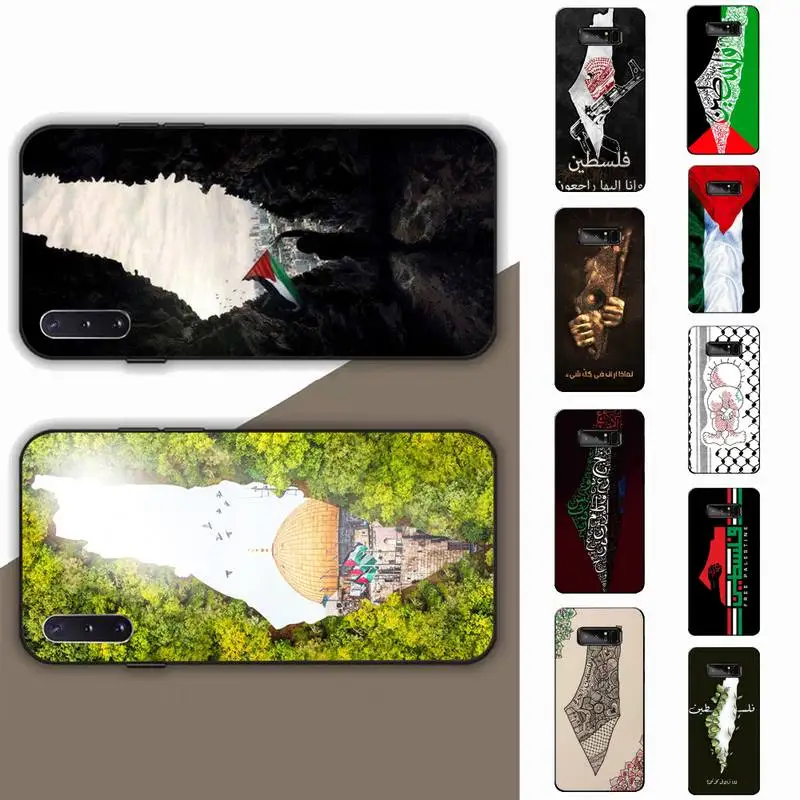 

Palestine Map Arabic Phone Case for Samsung Note 5 7 8 9 10 20 pro plus lite ultra A21 12 72