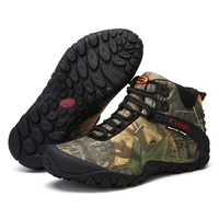 outdoor mens camouflage waterproof high low top hiking shoes camping boots wear resistant hiking shoes military training boots