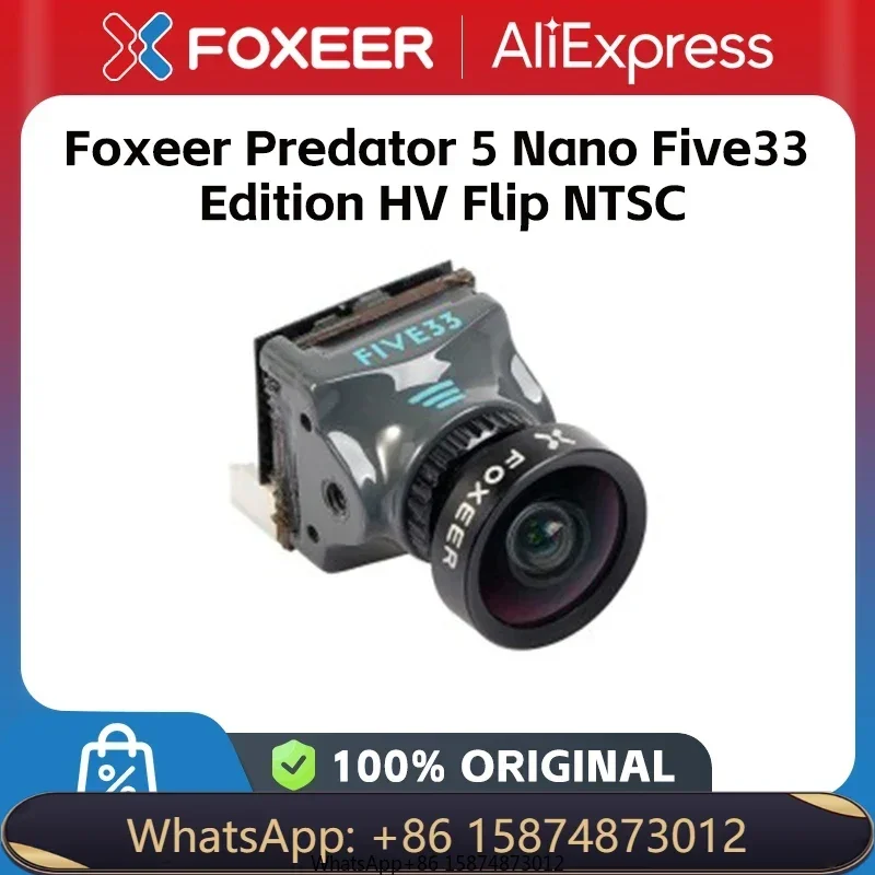 Foxeer Predator 5 Nano Five33 Edition Pre HV-Flip 1000TVL 4:3 16:9 PAL NTSC переключаемый для FPV Фристайл dr ones DIY