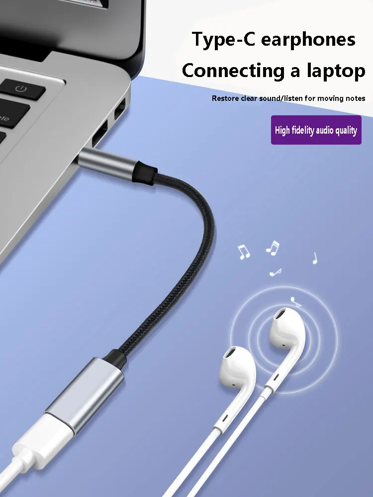 Aux аудиоадаптер 3 5 мм папа на Type-C для телефона планшетного ПК с портом USB C