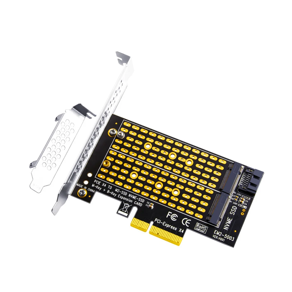 

Адаптер PCIE 4,0-M2/M.2, SATA M.2 SSD PCIE адаптер NVME/M2 PCIE адаптер SSD M2 к SATA PCI-E карта M ключ + B Ключ