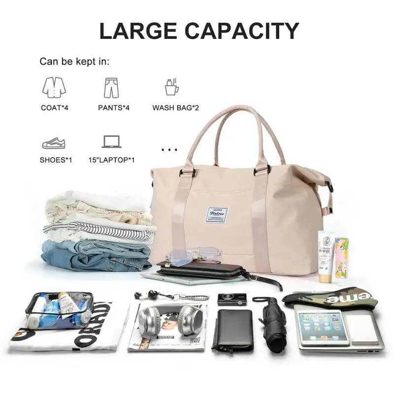 Gorgeous Striking Sports Tote Gym Bag for Women - Shoulder Weekender Travel Duffel Bag, Perfect Overnight Boarding Bag for Men.