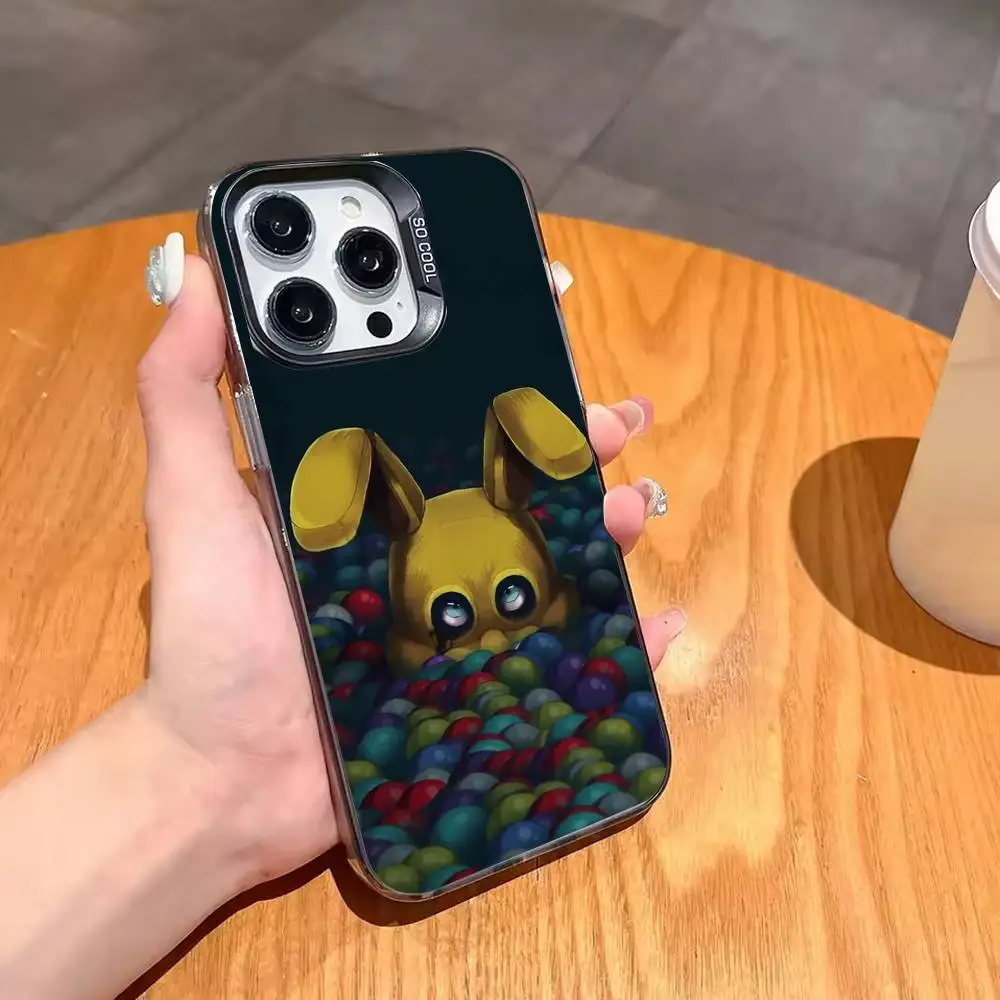 Фото Чехол для телефона Five Nights At F-Freddys Fnaf для iPhone 17,16,15,14,13,12,11 Plus, Pro Max, XS, цветной посеребренный внутренний чехол №3
