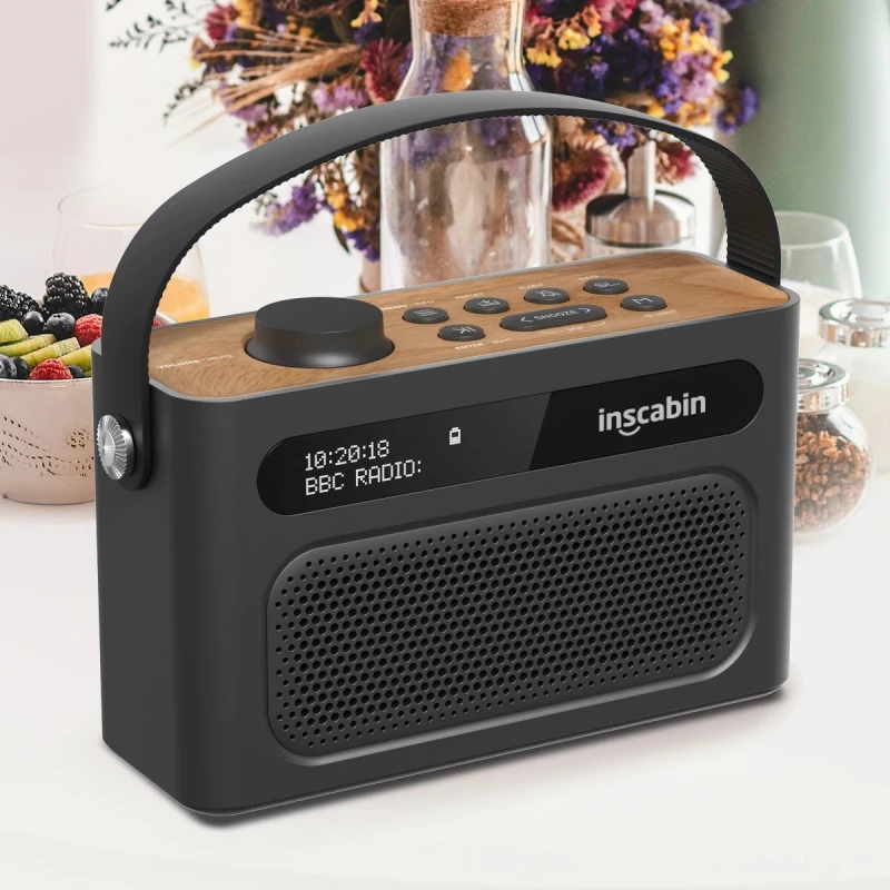 Цифровое радио M60 DAB портативный беспроводной динамик BT с портативным дизайном