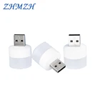 Светодиодная лампа ZHMZH 5 в 6 шт.лот, мини-USB, Ночной светильник, светильник для книги, с питанием от внешнего аккумулятора, 1 Вт, портативный светильник для путешествий на открытом воздухе