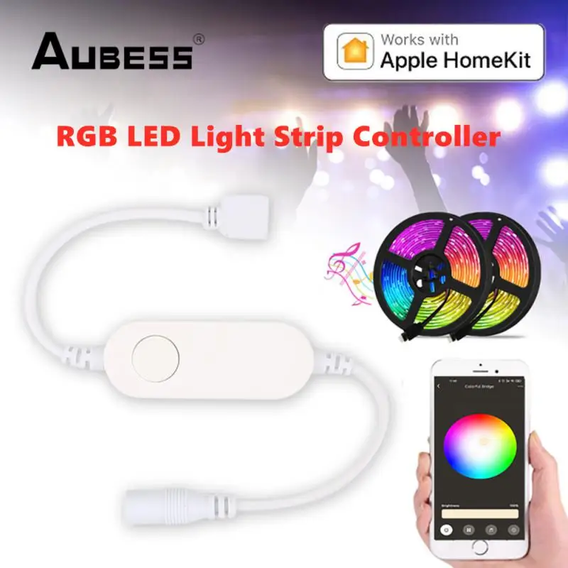 

Aubess WiFi Smart RGB LED Light Strip Controller For Homekit Wireless WiFi Light Controllers Led Strip Magical Home Automation