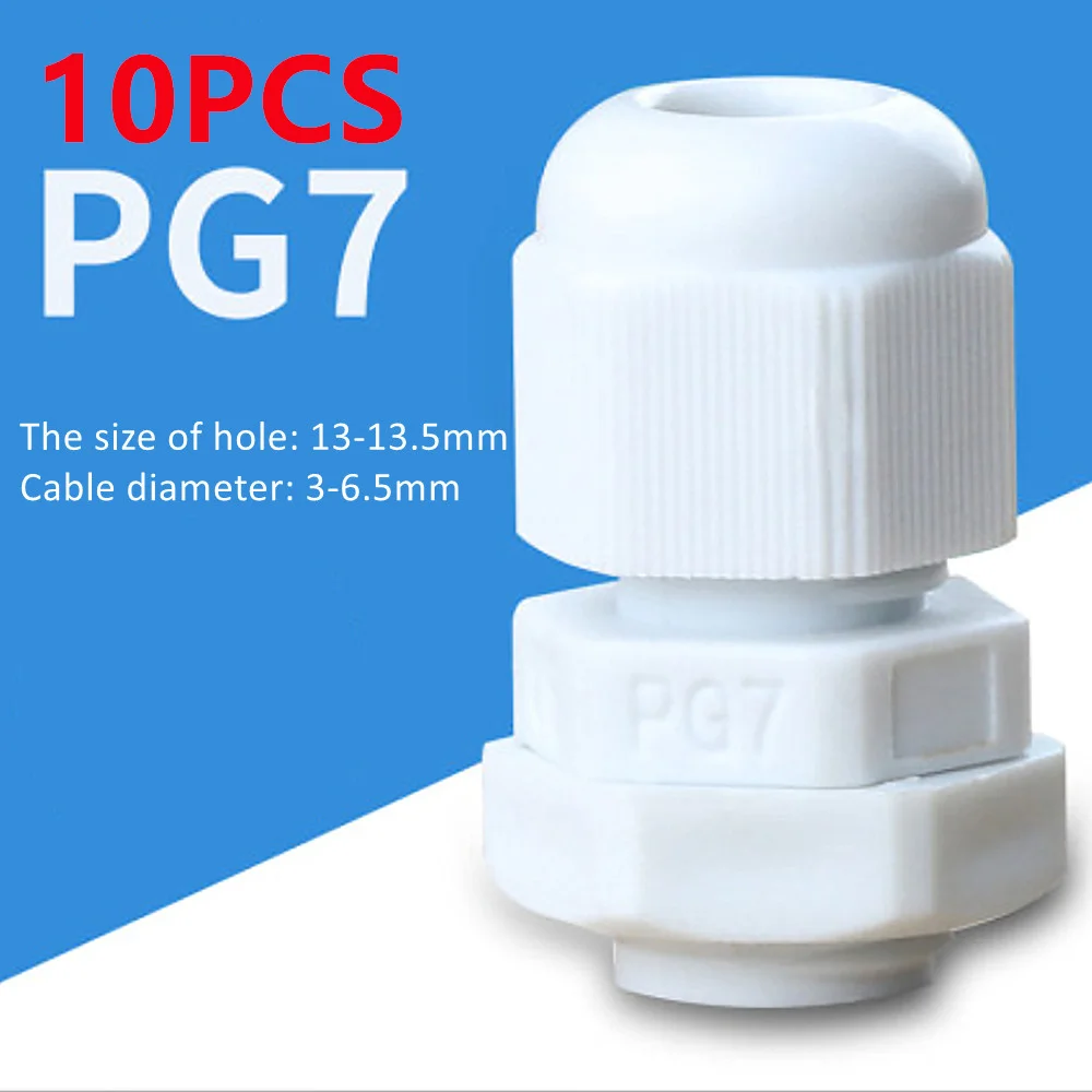 

Нейлоновые кабельные вводы PG 7 9 11 13.5 16 19 IP68