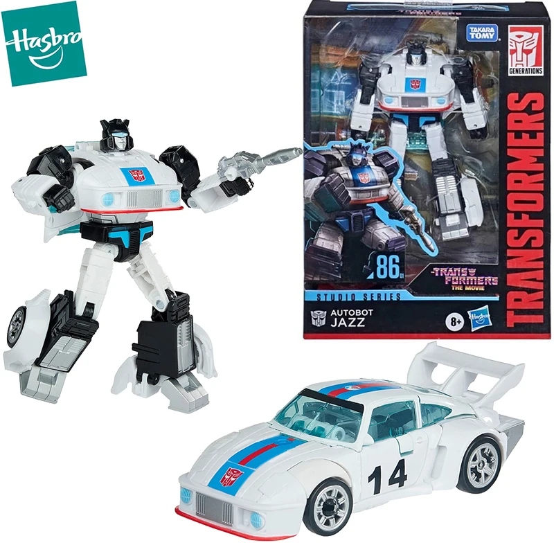 

In Stock Hasbro Transformers Studio Series 86-01 Autobot Jazz Ss8601 Deluxe Class Action Figure Collectible Movie Model Toys