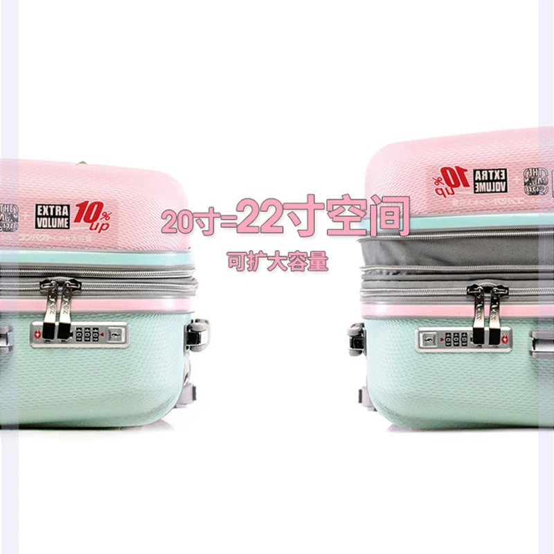 Расширяющийся чемодан для женщин новый высококлассный комбинированный