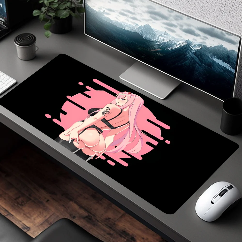 Резиновый игровой коврик для мыши с аниме Zero Two размер XXL