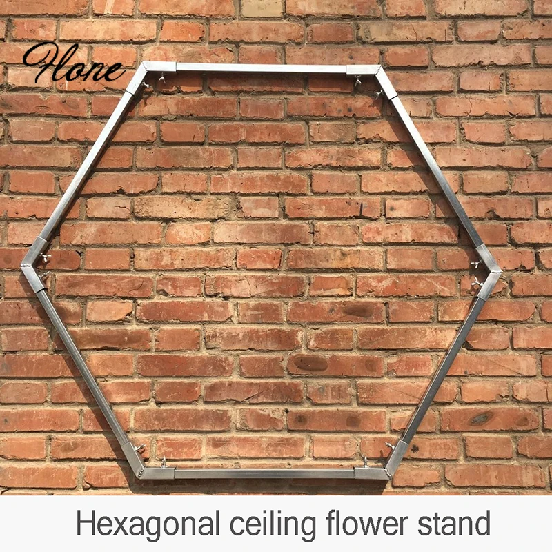 

Шестигранная свадебная АРКА металлическая арка для заваривания Геометрическая Шестигранная подставка для фона Свадебный фон настенный ст...