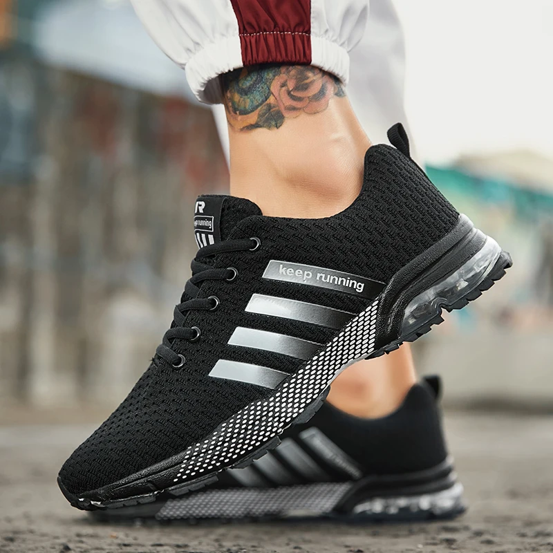 

Men Shoes Casual Cushion Running Shoes Mens Chunky Sneakers Platform Large Size Sports Shoes Outdoor Running Walking