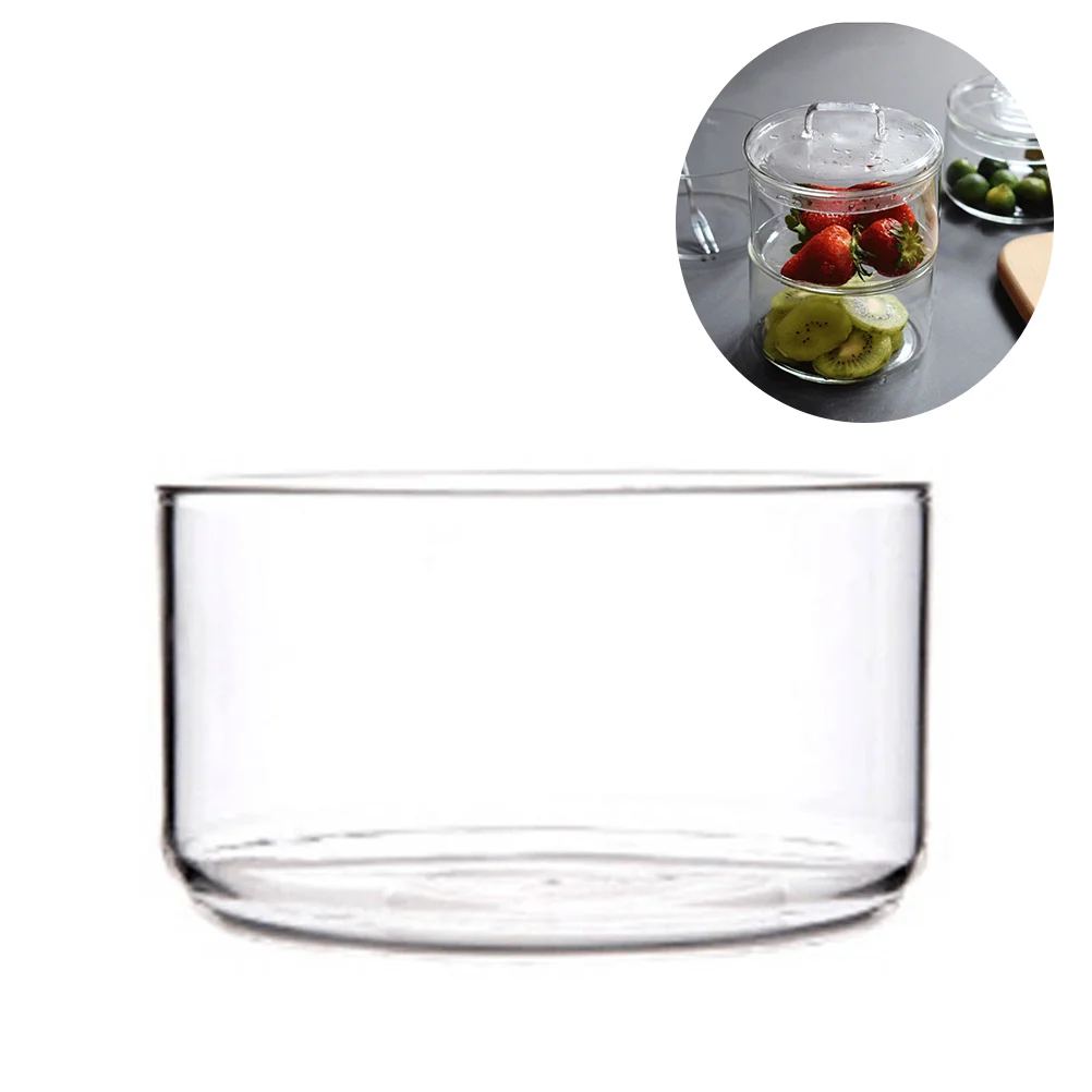 

Bowls Small Cereal Sideceram Ice Prep Storage Candy Serving Mixing Snack Fruit Lidbowl Clear Dishes