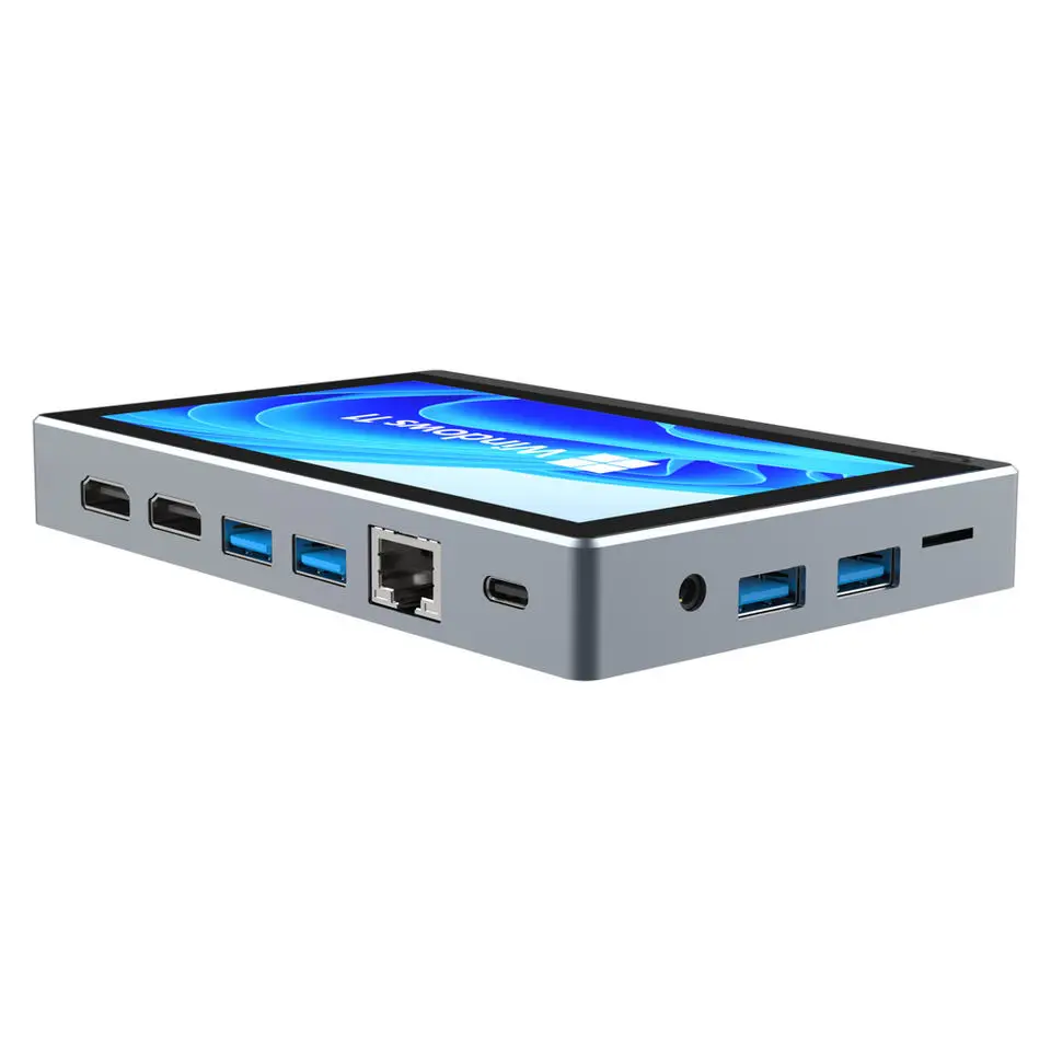 

Портативный карманный мини-планшет, Windows 11, сенсорный экран 5,5 дюйма, Intel J4125, 8 ГБ ОЗУ, 128 Гб Wi-Fi, 6,0 BT5.2, настольный ПК RJ45