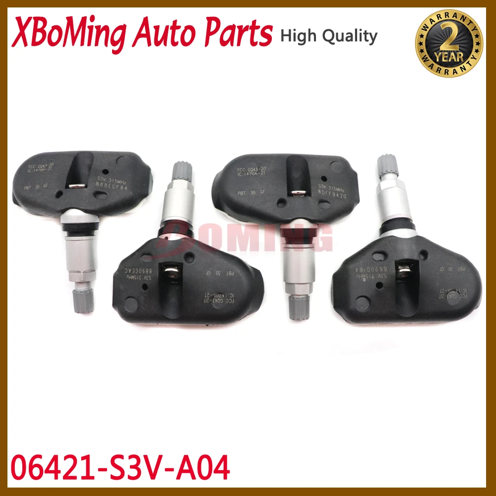 Датчик давления XBoMing 06421-S3V-A04 для Odyssey Ridgeline Honda Pilot Acura RLTL MDX 3.2L 3.5L 2005-2014, 4 шт.