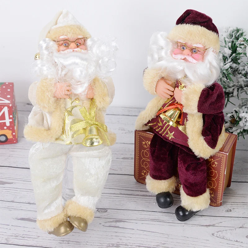 

1pcs Christmas Santa Claus Doll Desktop Decorative Ornaments New Year Merry Christmas Tree Decorative Pendant Children's Gifts
