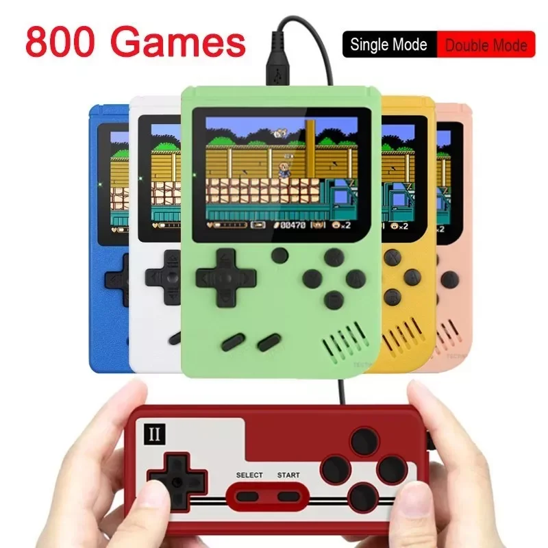 

800 IN 1 Retro Video Game Console Handheld Game Player Portable Pocket TV Game Console AV Out Mini Handheld Player for Kids Gift