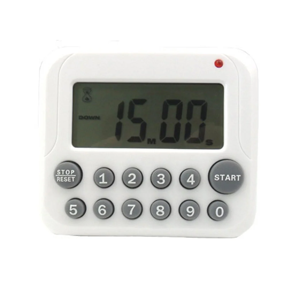 Полезный ЖК-экран цифровой кухонный таймер для приготовления пищи часы