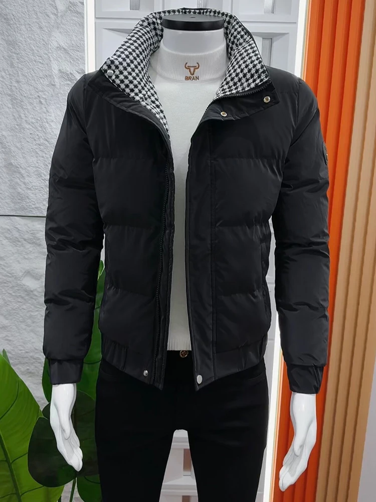 Новая мужская куртка на хлопковой подкладке однотонная простая верхняя одежда