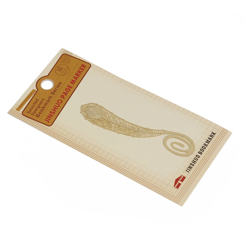 

1Pc Fashion Mini Bookmark Novelty Stationery Gold Color Metal Bookmarks