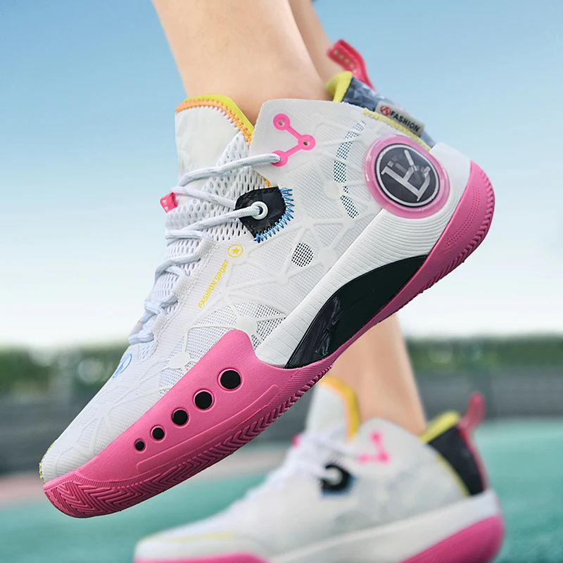 

High Quality Basketball Shoes Men Sneakers Boys Basket Shoes Autumn High Top Anti-slip Outdoor Sports Shoes Trainer 39-45 Summer
