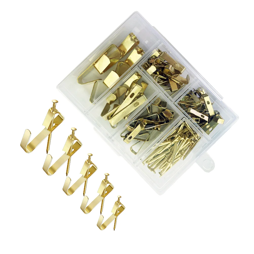 

Picture Hanging Hangers Kit Frame Photo Hook Wall Hooks Metal Mirrors Assortment Hanger D Set Holder Canvas Nailsring