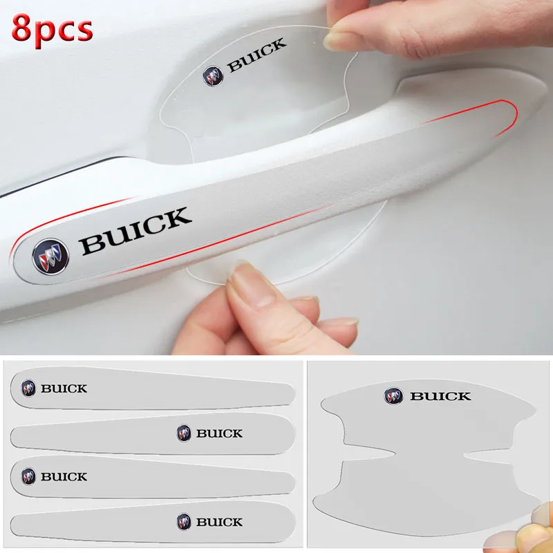 

Car Door Handle Sticker Car Logo Stickers For Buick Regal 2017 2018 V8 Park Avenue Encore Riviera Lacrosse Enclave Envision