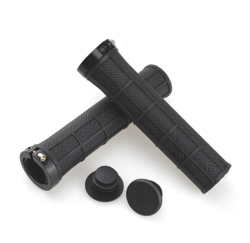 

Cycling Bike Single Lock-On Grips ( TRP rubber + AL Ring )
