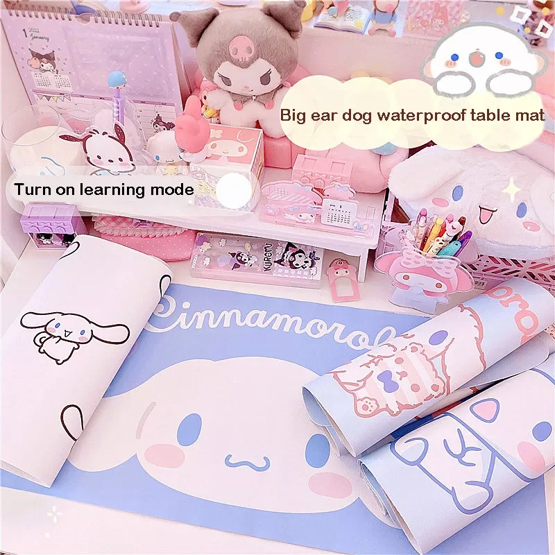 

Japanese Anime Mouse Pad INS Tide Large Game Computer Keyboard Office Table Mat Kawaii White Dog Desk Pads for Bedroom