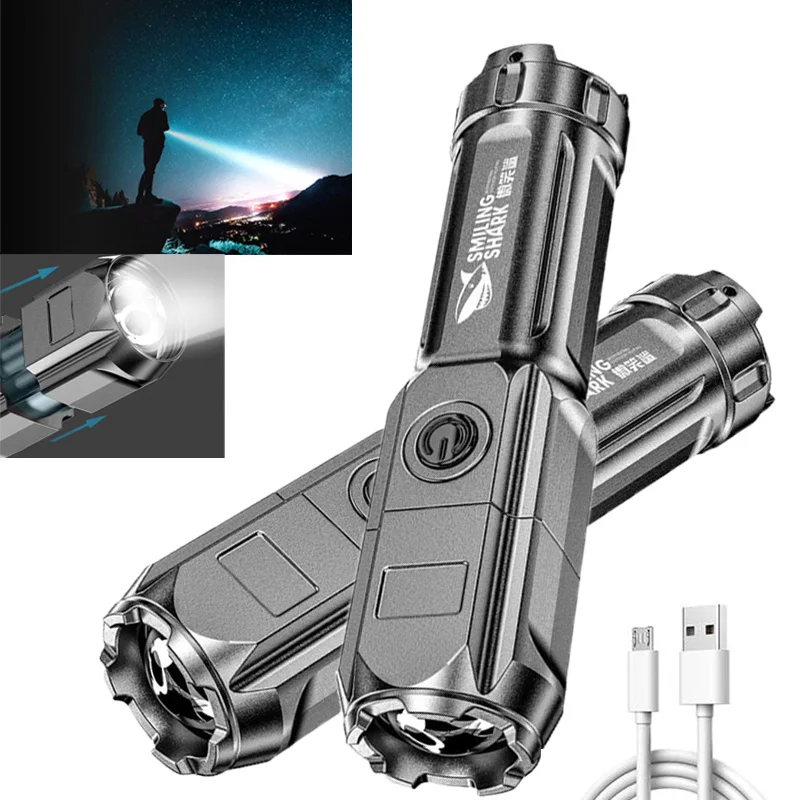 

Flashlight Strong Light Rechargeable Zoom Giant Bright Xenon Special Forces Home Outdoor Portable Led Luminous Flashlight