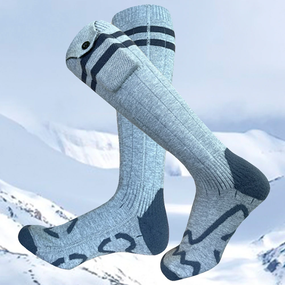 Носки с электрическим подогревом зимние термоноски моющиеся уличные лыжные