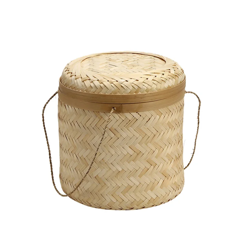 

Handmade Bamboo Pu'er Tea Cake Box Storage Box Tea Container Tea Bamboo Packaging Gift Box