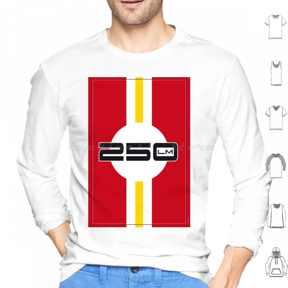 

250 Lm Hoodie cotton Long Sleeve Racing Speed Driver Racetrack Monza Daytona Winner Motor Racing Car Le Mans