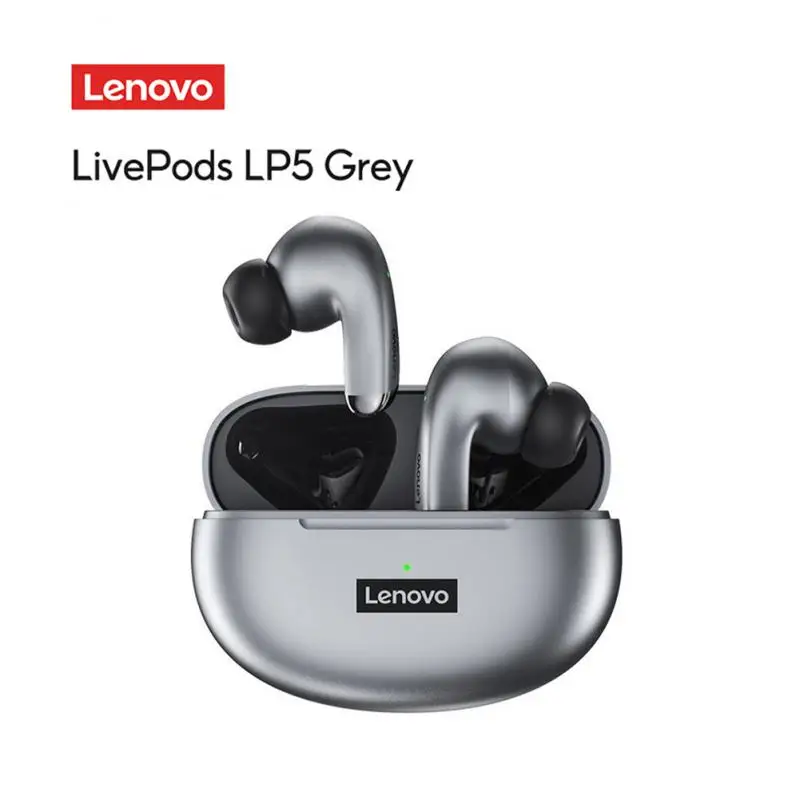

Original Lenovo LP5 Wireless Bluetooth Earphone In-ear Sport Noise Reduction Headphones Touch Control Headset With Microphone