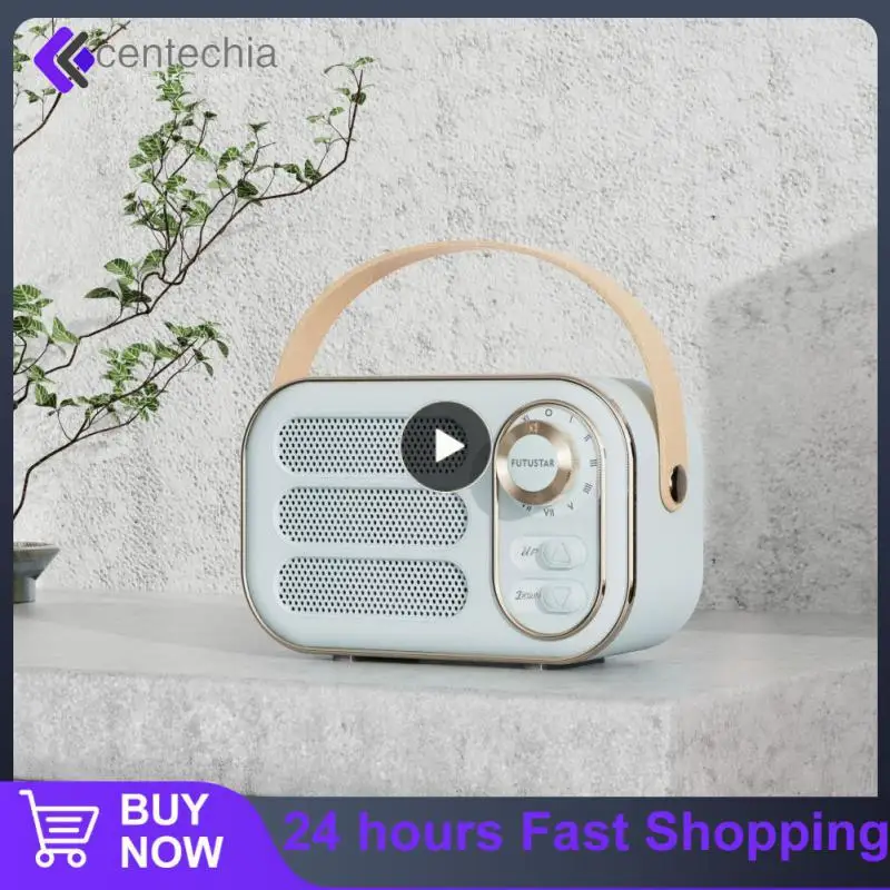 

Portable Retro Loudspeaker Mini Card Subwoofer Long Battery Life Wireless Audio Creative Gift Hands-free Call Wireless