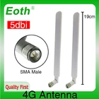 Eoth 2 шт. 4G lte Антенна 5dbi SMA Штекерный разъем антенна маршрутизатор внешний ретранслятор антенна беспроводного модема