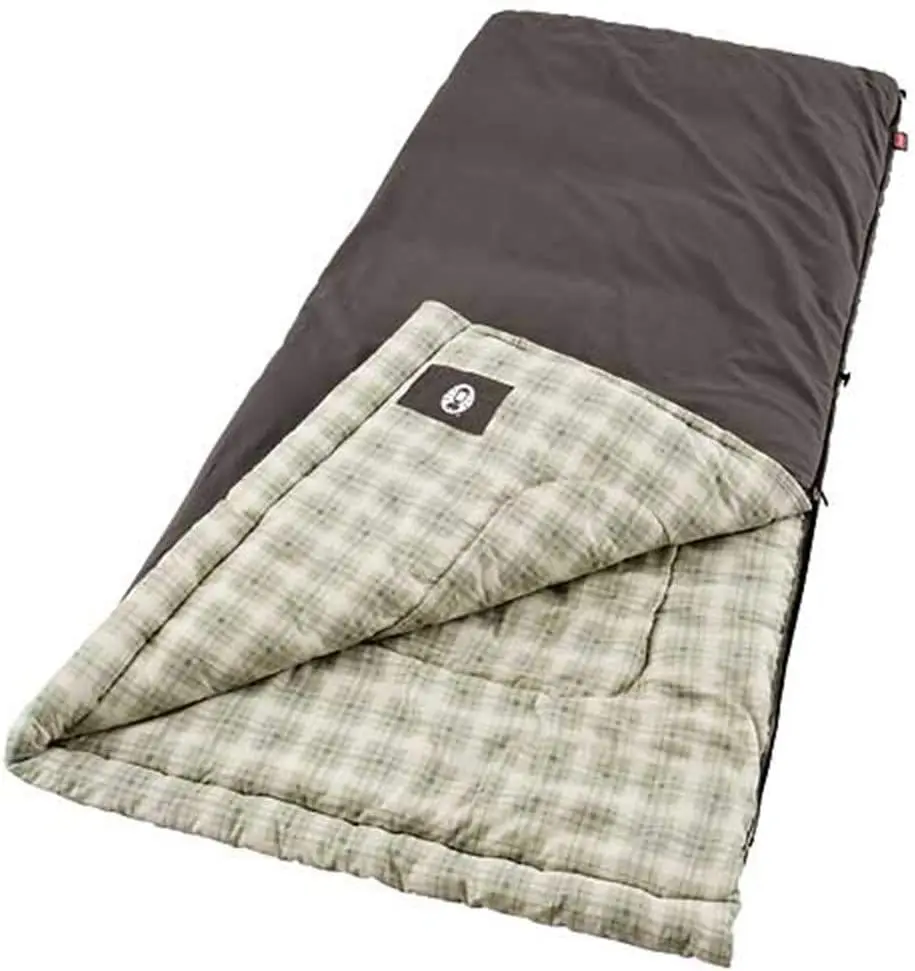 

Heritage Big & Tall Cold-Weather Sleeping Bag, 10°F Camping Sleeping Bag for Adults, Comfortable & Warm Flannel Sleeping Bag fo