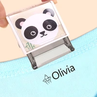 customize name stamp personalized signature waterproof ink children clothes names sticker for scrapbooking school stationery
