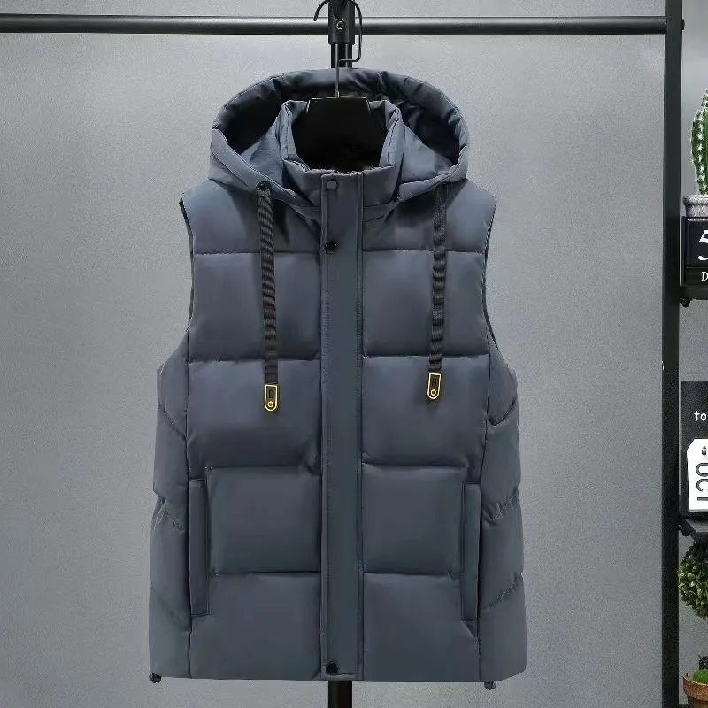 Зимняя верхняя одежда утепленный жилет мужская зимняя теплая жилетка отстойкая