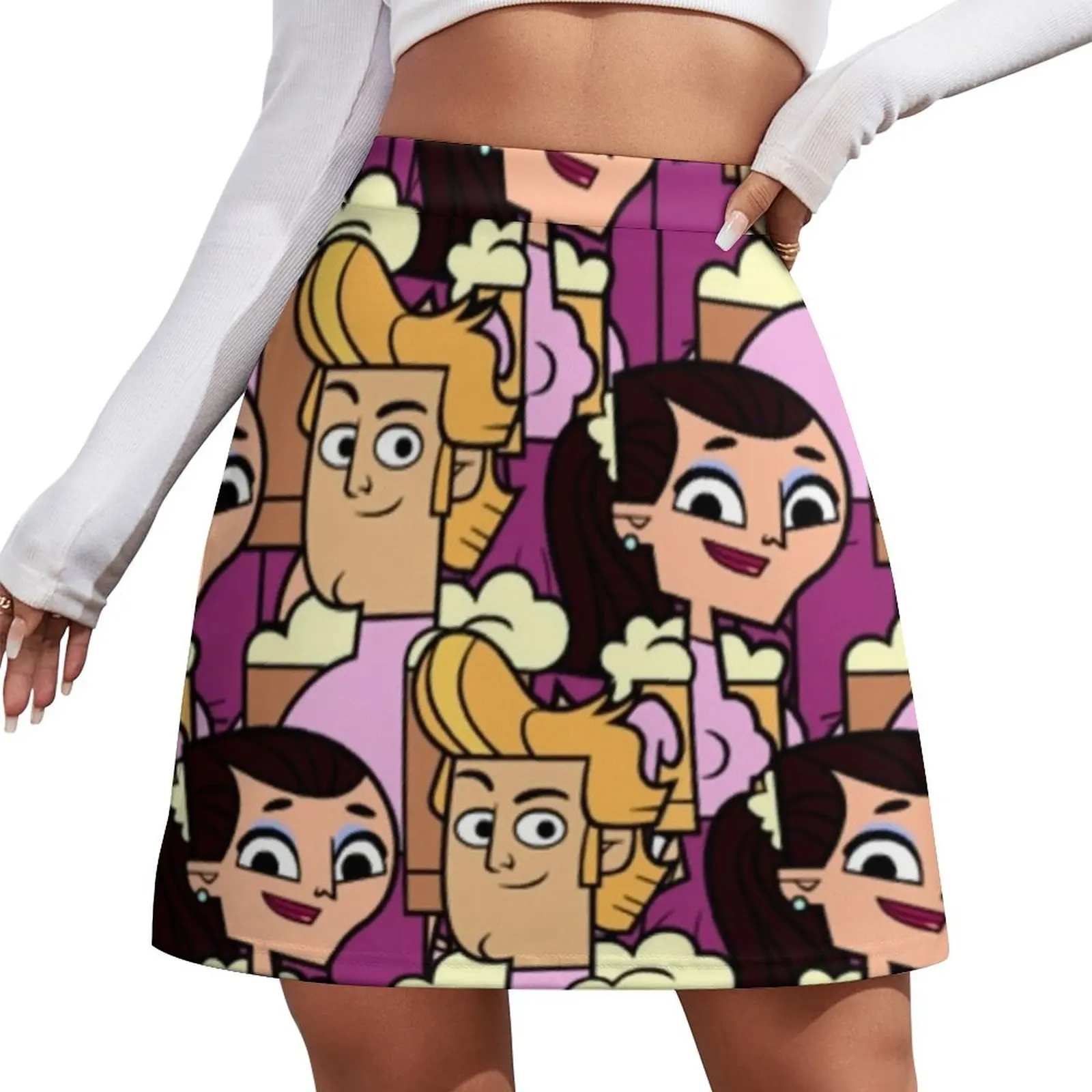 Total Drama: мини-юбка Jacques/Josee юбка в корейском стиле юбки для женщин