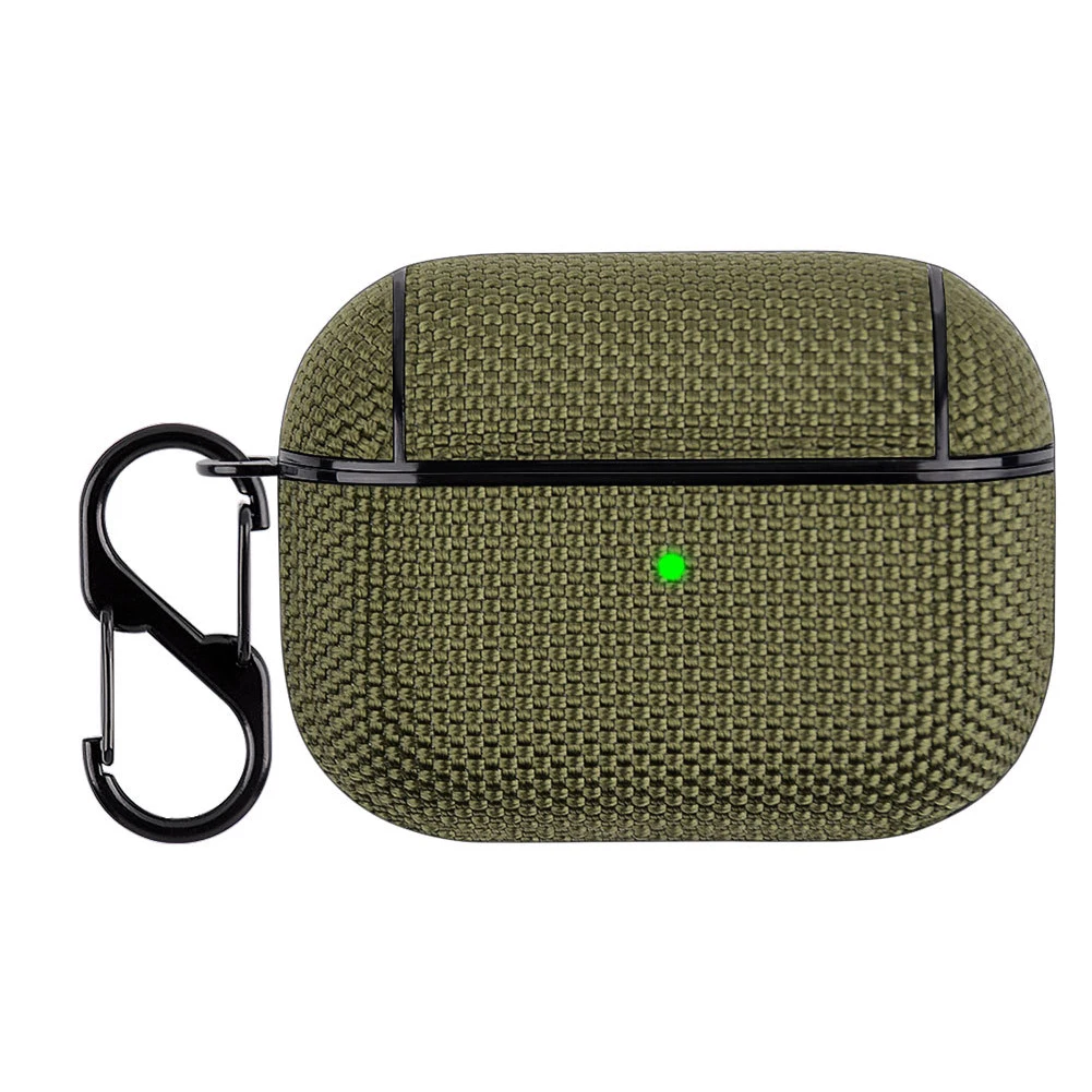 

Storage Portable Waterproof Nylon Durable Travel Earphone Case Charging Shockproof Anti Scratch With Carabiner Fit For Apple Pro
