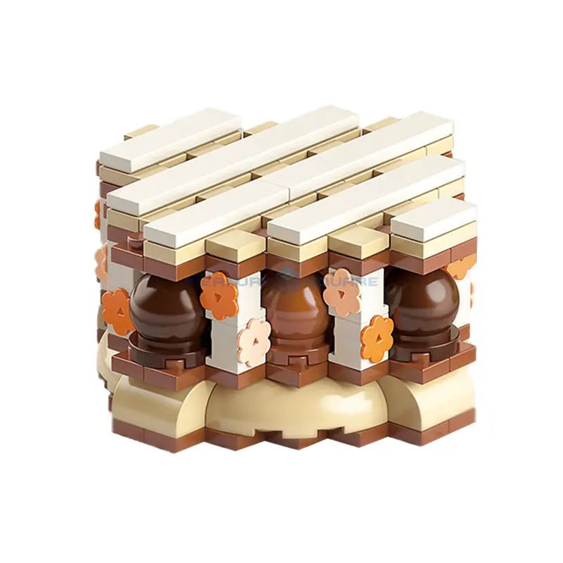 

Mille Feuille Model Building Blocks Gourmet Journal Series Afternoon Tea MOC Baking Cake Desserts Collection Bricks Toy Kit Gift